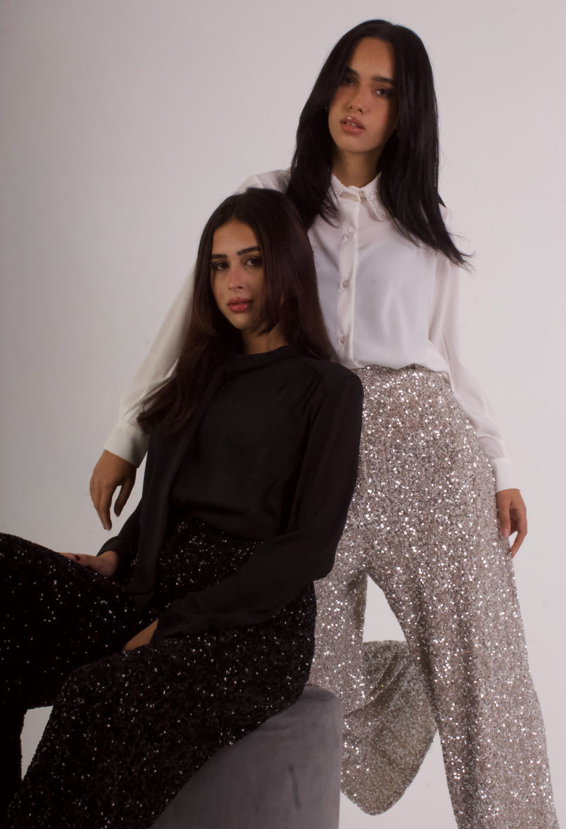 Dual Tie Crepe Blouse