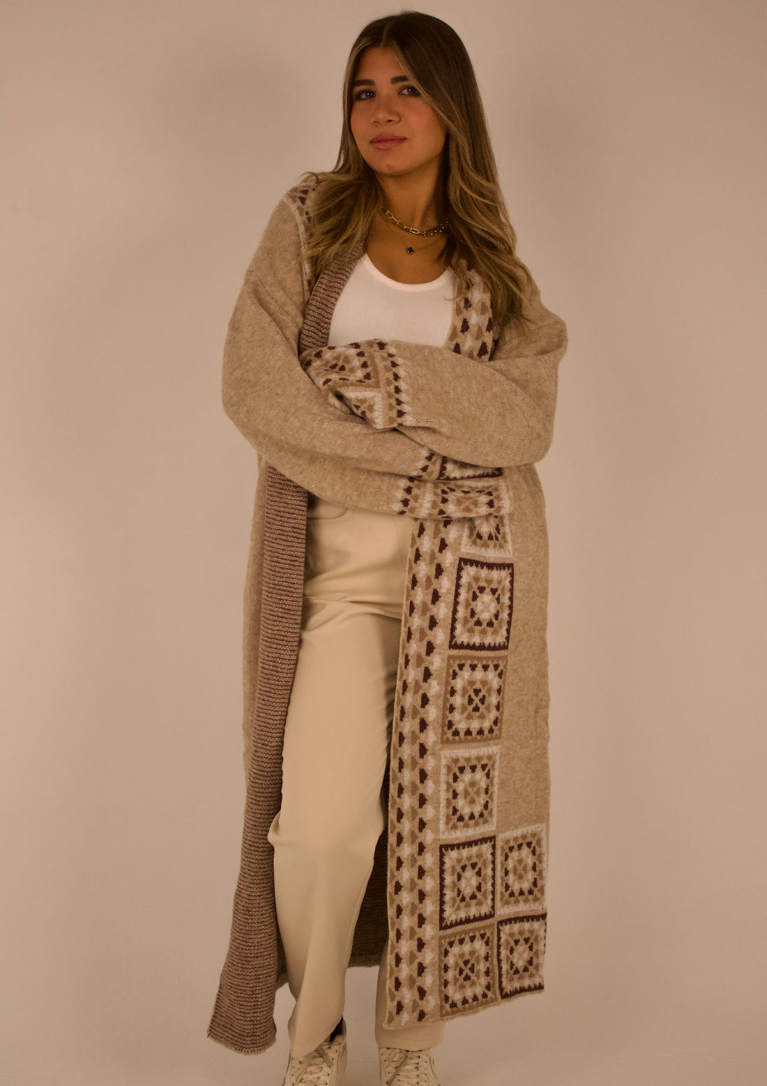 Knitted Aztec Kimono