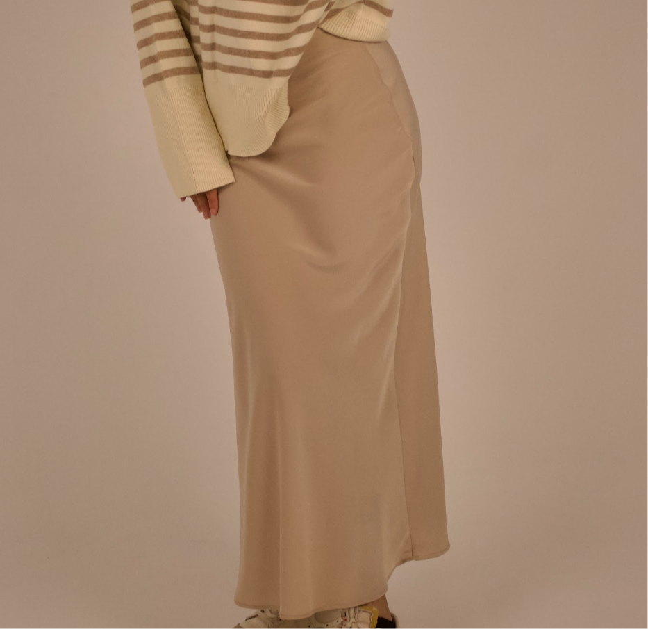 Satin Skirt (Satin Lace-Up Set Piece)