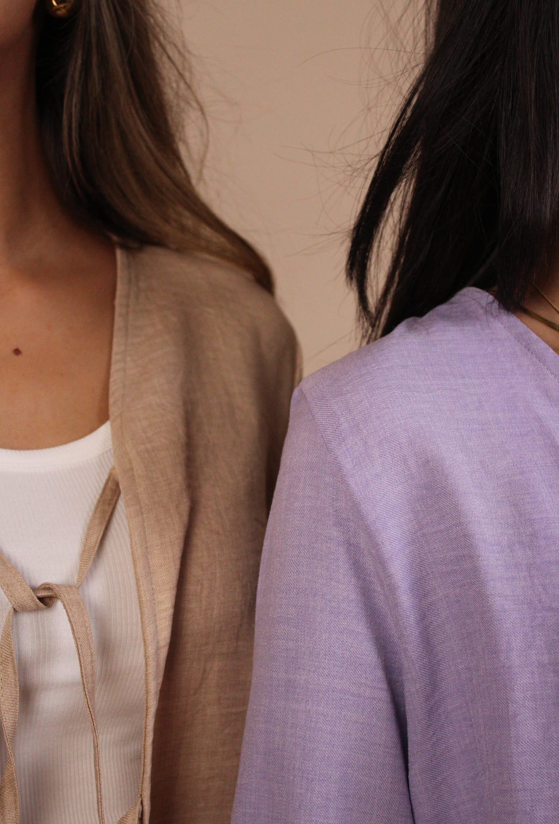 Linen Lace-Up top