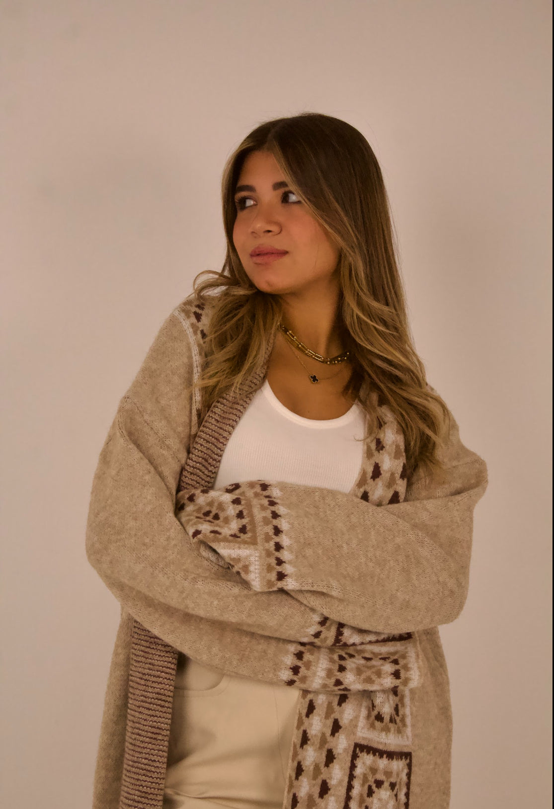Knitted Aztec Kimono