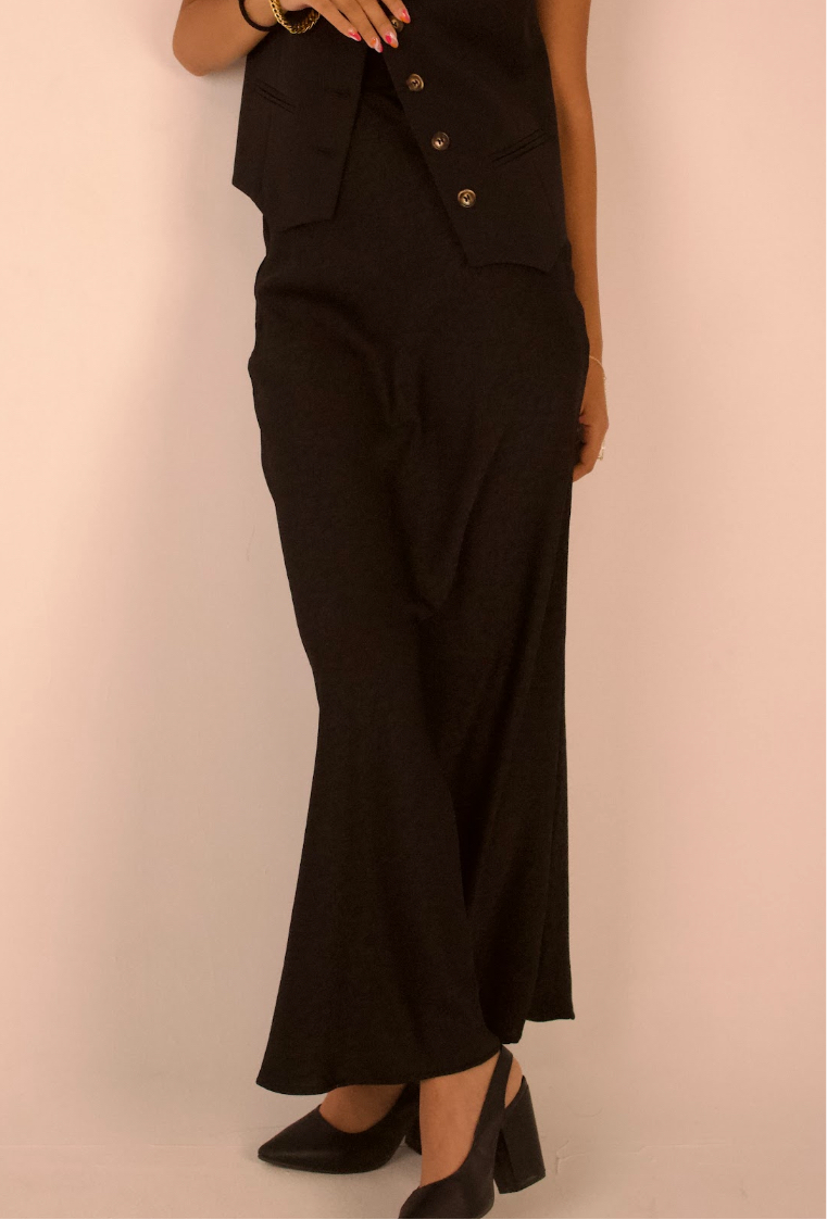 Satin Skirt (Satin Lace-Up Set Piece)