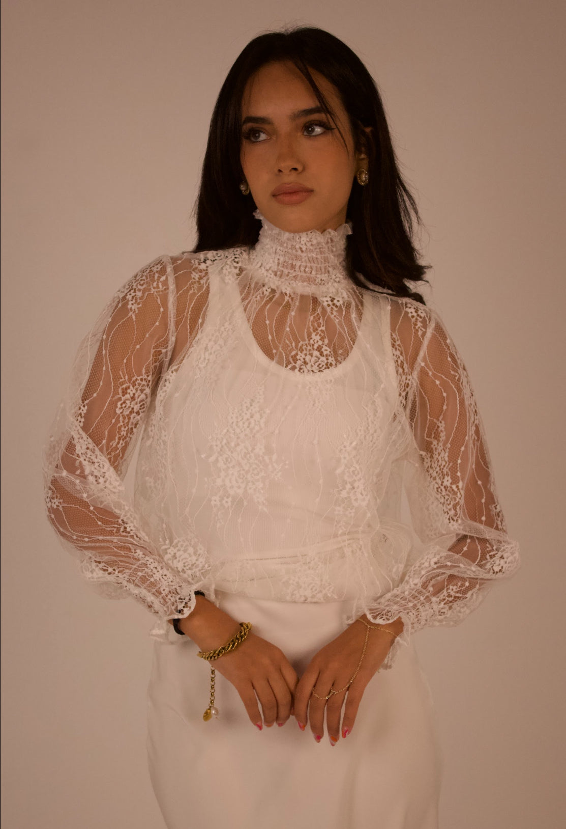 White Dantelle Blouse