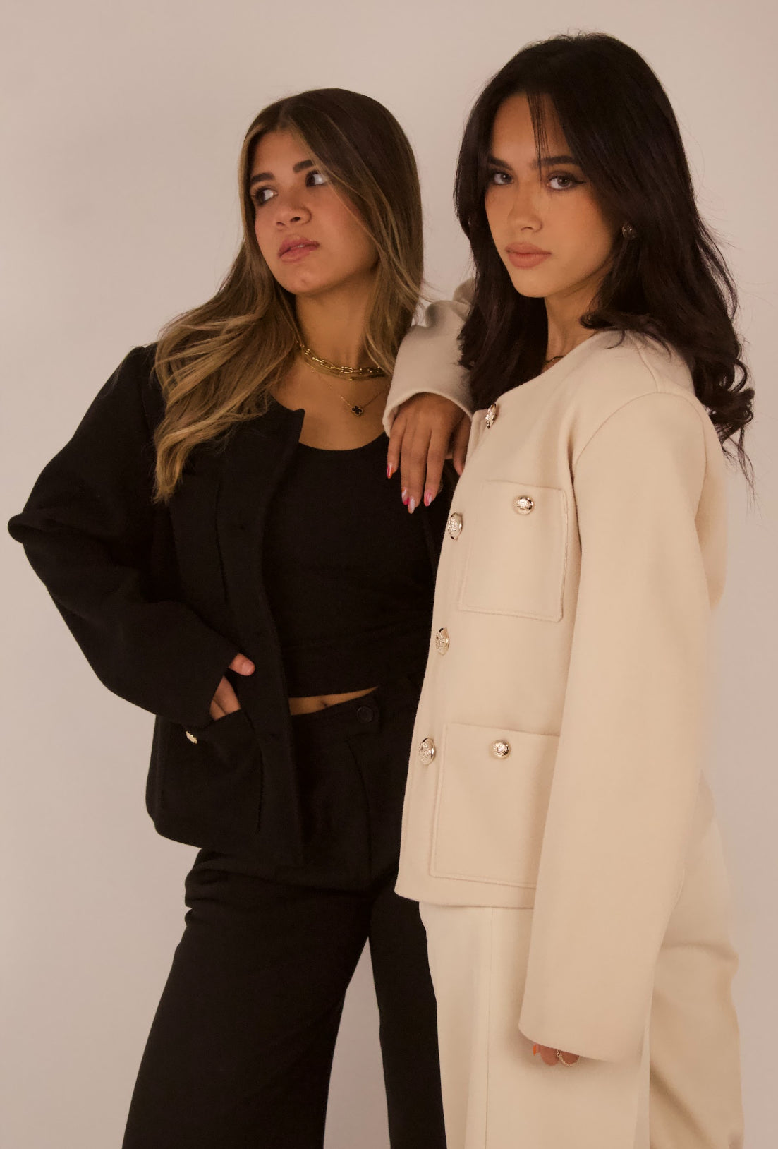 Statement Golden Button Jacket