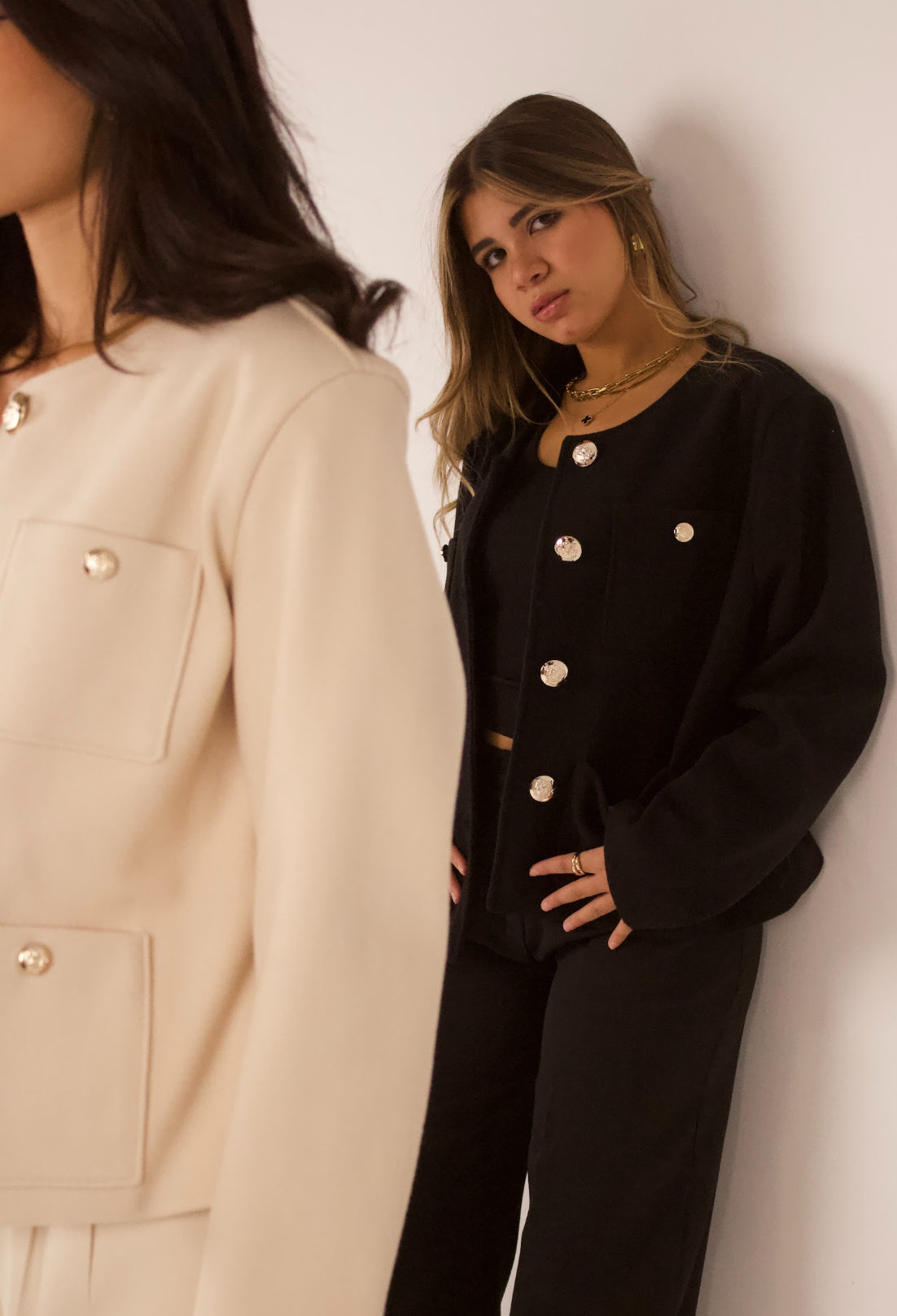 Statement Golden Button Jacket