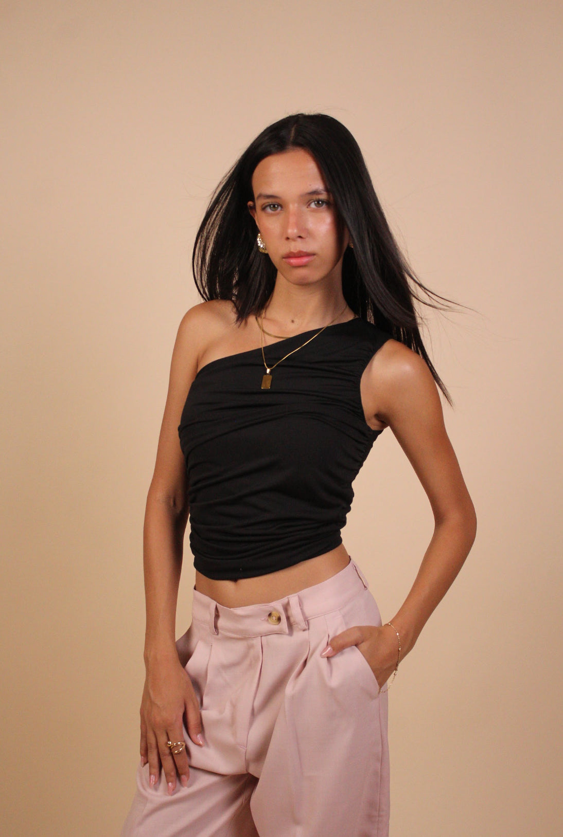 Off-Shoulder Ruched Top