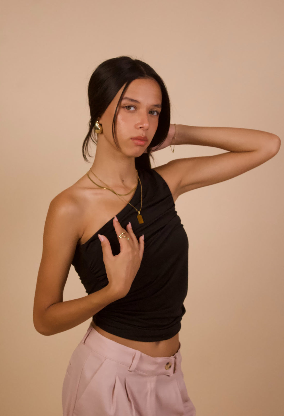 Off-Shoulder Ruched Top