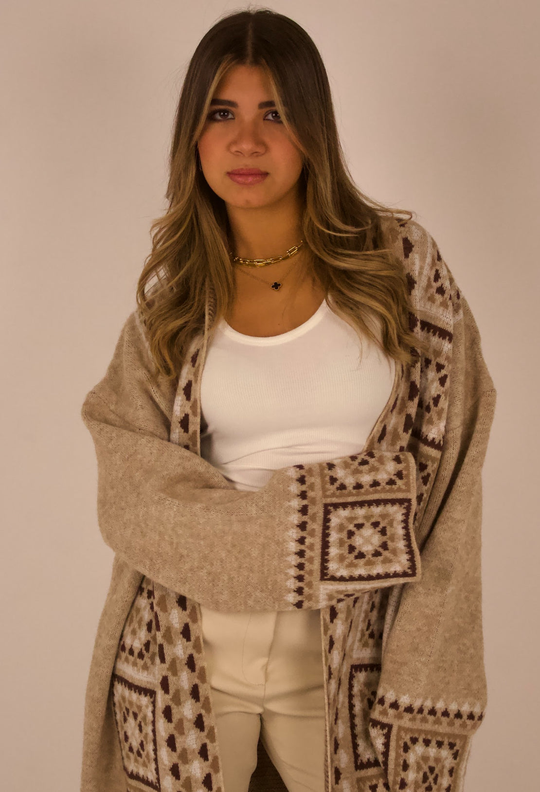 Knitted Aztec Kimono