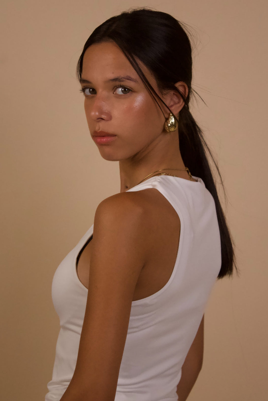 Half Ruched Top