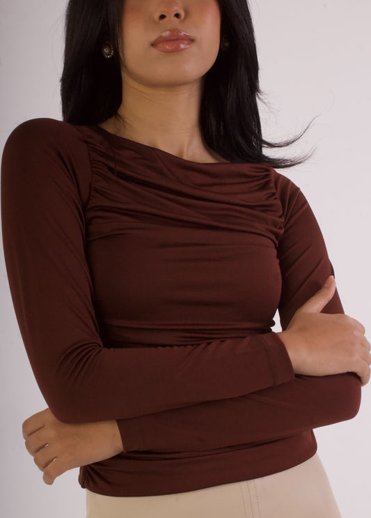 Full Ruched Long Sleeve Top