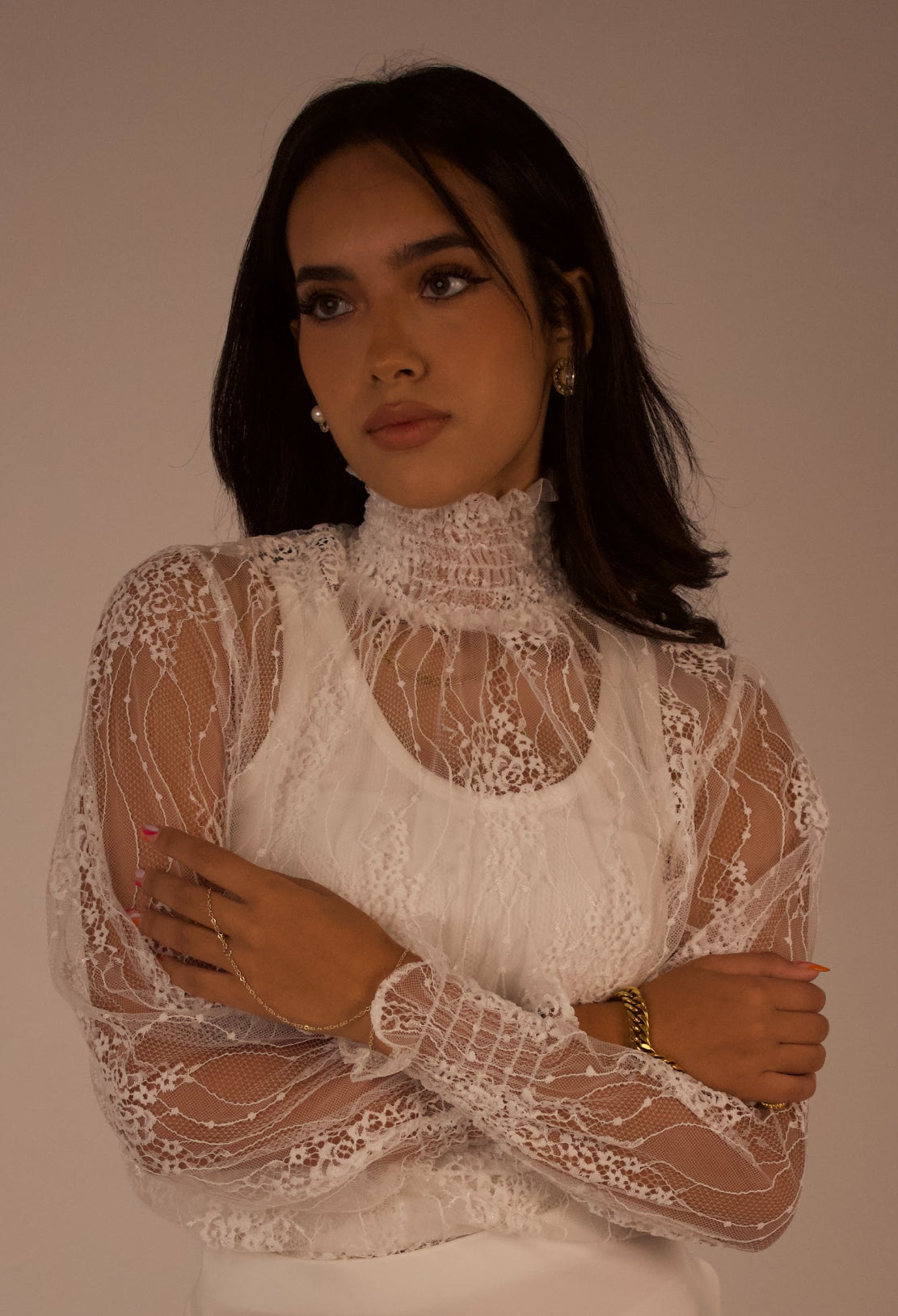 White Dantelle Blouse