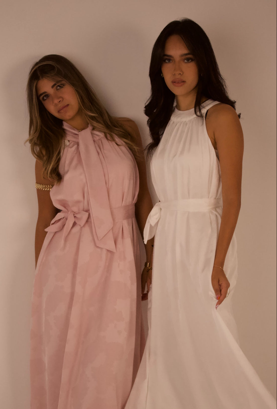 Floral Texture Satin Dress